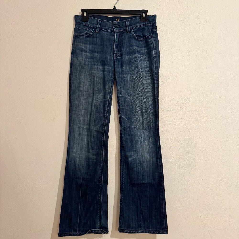 7 For All Mankind High-Waist Bootcut Jeans – Size 27